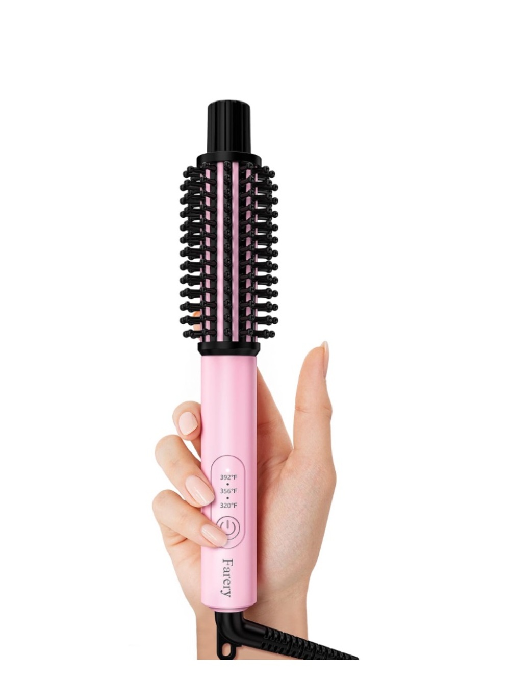 Mini Thermal Styling Brush 1” for Short Hair Bobs & Lobs - PINK